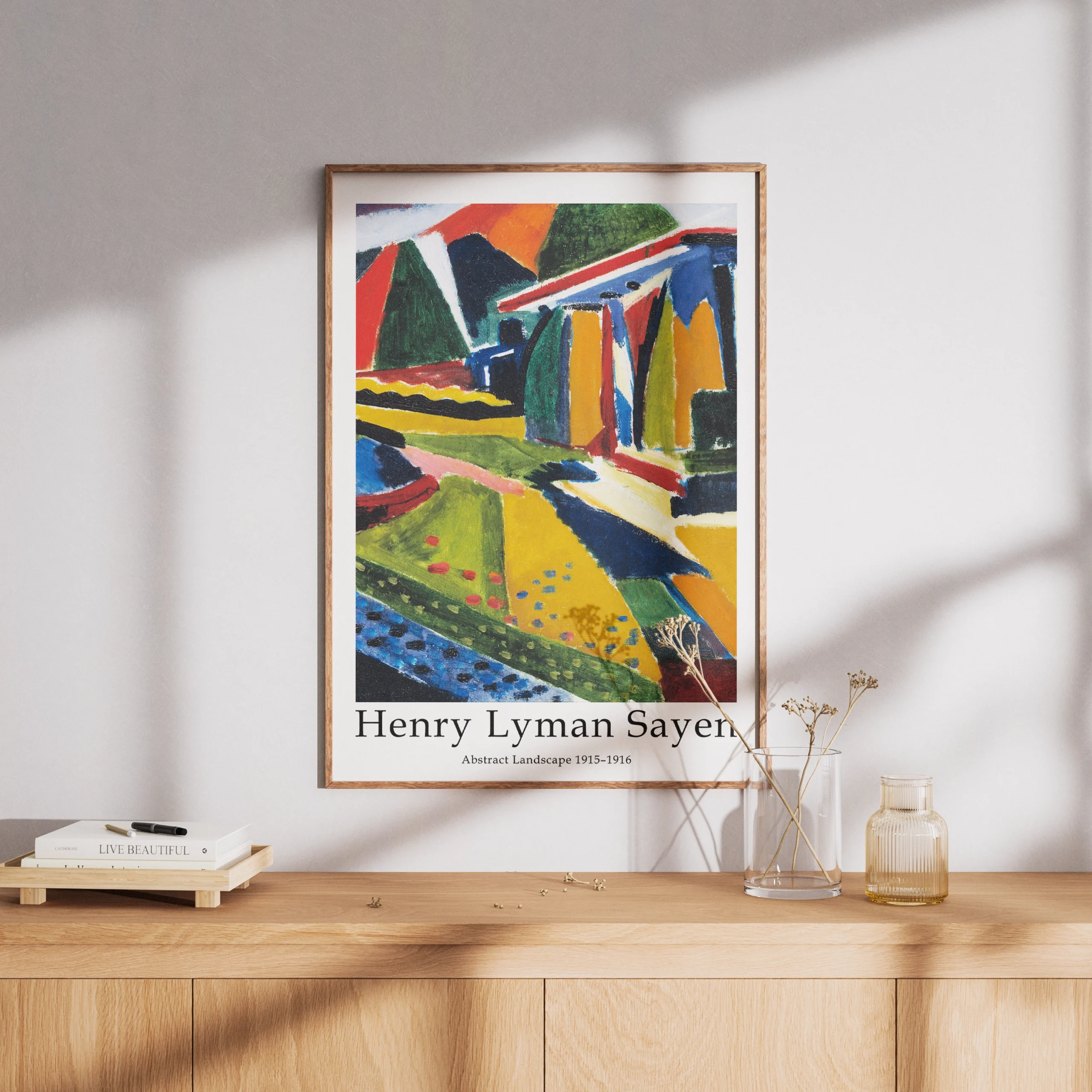 Abstract Landscape (1915-1916) 1 ABSTRACT LANDSCAPE Art by Henry Lyman Sayen - Image 1