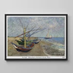 FISHING BOATS ON THE BEACH AT SAINTES - MARIES - Image 4