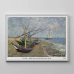 FISHING BOATS ON THE BEACH AT SAINTES - MARIES - Image 5