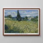 GREEN WHEAT FIELD WITH CYPRESS - Image 6