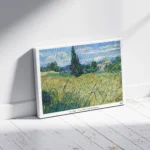 GREEN WHEAT FIELD WITH CYPRESS - Image 3