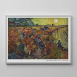 THE RED VINEYARDS NEAR ARLES - VAN GOGH - Image 5