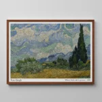 GREEN WHEAT FIELD WITH CYPRESS - Image 7