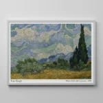 GREEN WHEAT FIELD WITH CYPRESS - Image 6