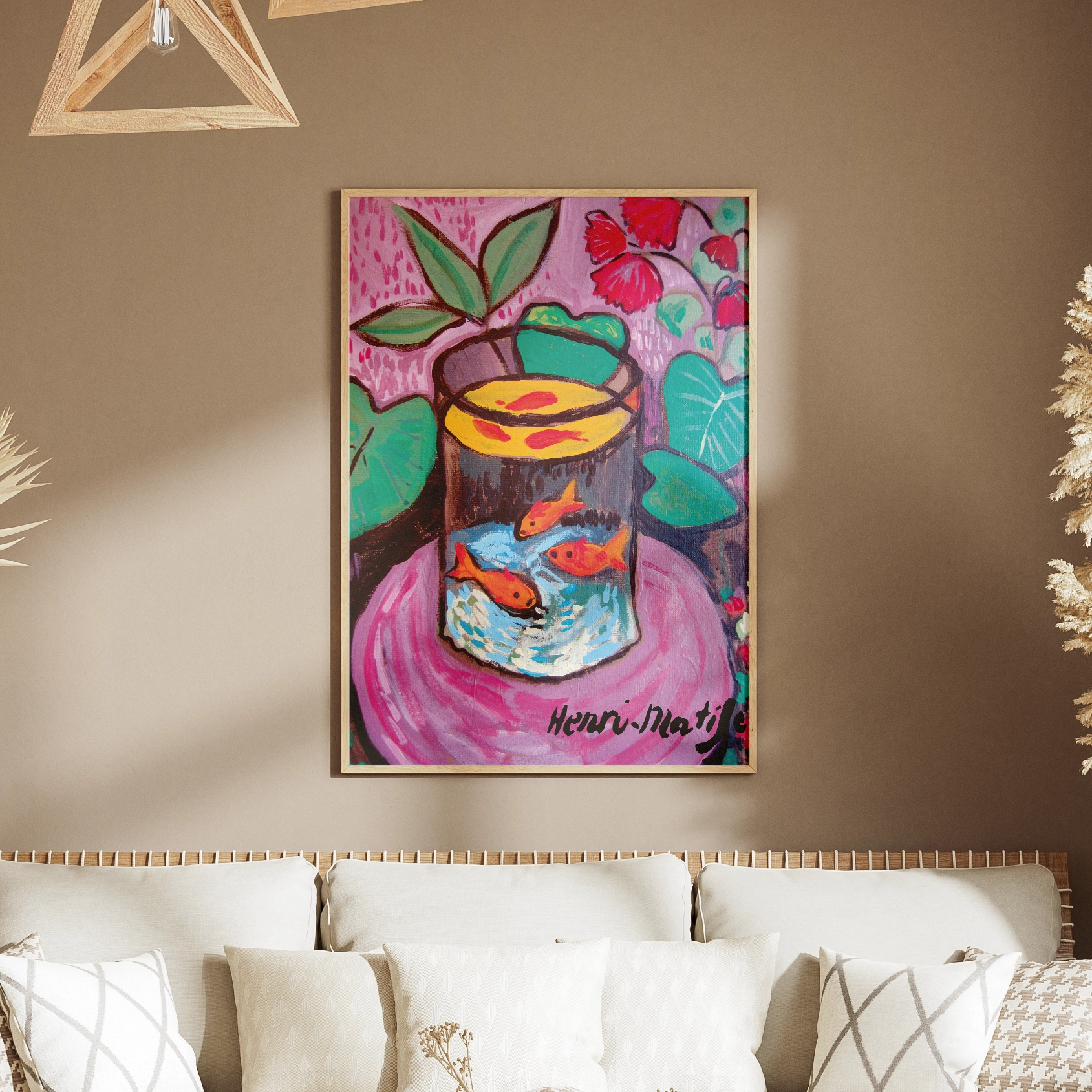 matisse-goldfish-in-glass-still-life-art-poster-jindd 1 Goldfish by Henri Matisse - Image 1
