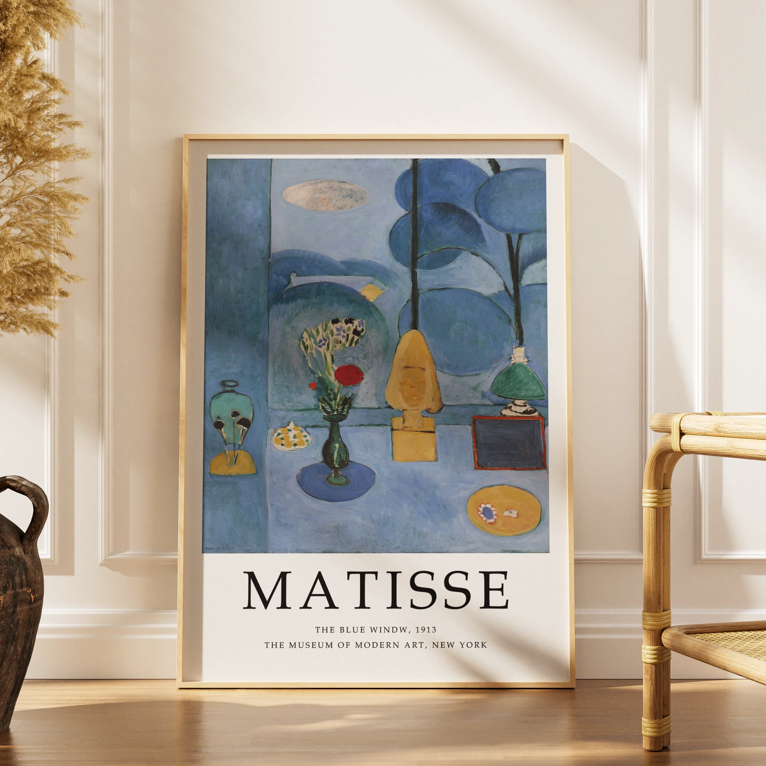 matisse-the-blue-window-1913-still-life-modern-art-print 1 The Blue Window by Henri Matisse - Image 1