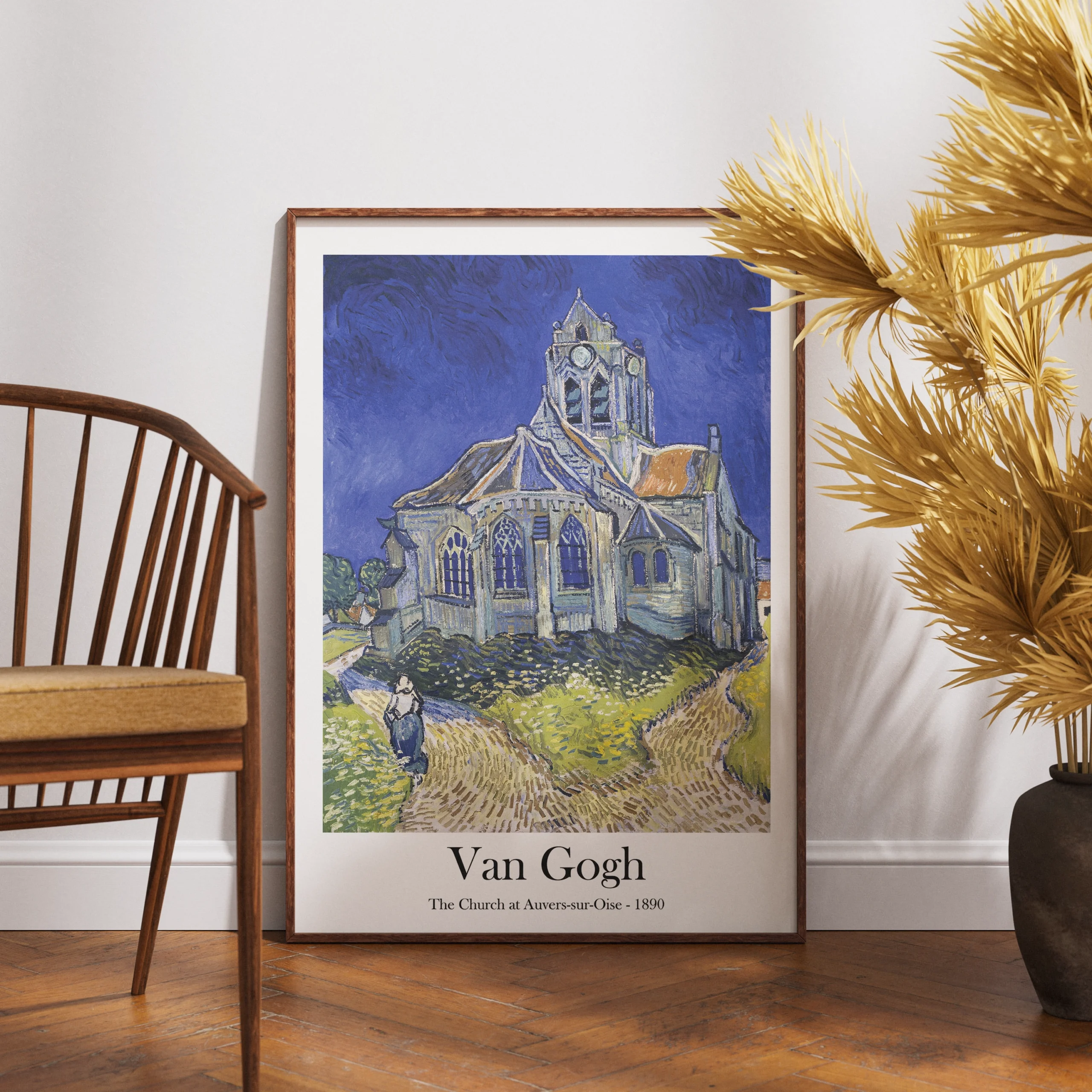 van-gogh-church-auvers-sur-oise-1890-canvas-veneer 1 THE CHURCH AT AUVERS-SUR-OISE - Image 1
