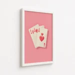 Ace Cards Heart Suit Poker Canvas Print - Image 6