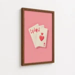 Ace Cards Heart Suit Poker Canvas Print - Image 7