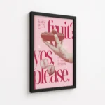 Ballet Flats Fruity Magazine Collage Canvas Print - Image 5