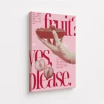 Ballet Flats Fruity Magazine Collage Canvas Print - Image 4