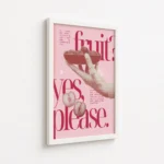 Ballet Flats Fruity Magazine Collage Canvas Print - Image 6