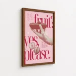 Ballet Flats Fruity Magazine Collage Canvas Print - Image 7