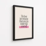 Best Investment Make In Yourself Quote Canvas Print - Image 5