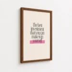 Best Investment Make In Yourself Quote Canvas Print - Image 7