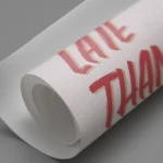 Better Late Than Ugly Red Typography Canvas Print - Image 3