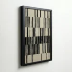 Black White Pattern Abstract Contemporary Wall Decor - Image 5