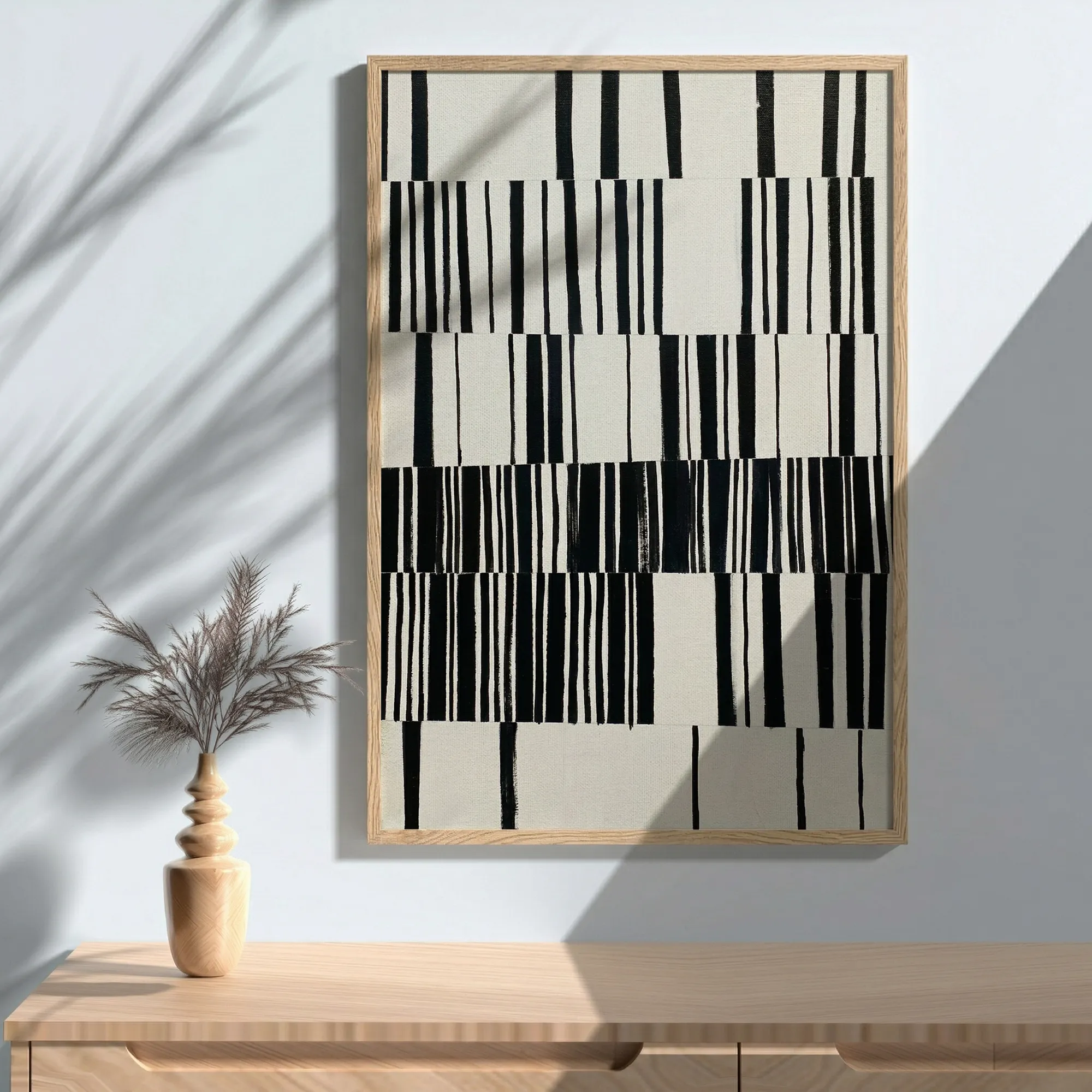 Black White Pattern Abstract Contemporary Wall Decor_Featured Image 1 Black White Pattern Abstract Contemporary Wall Decor - Image 1