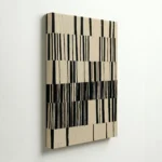 Black White Pattern Abstract Contemporary Wall Decor - Image 4