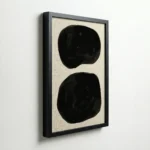 Bold Black Abstract Shapes Minimalist Modern Wall Decor - Image 5