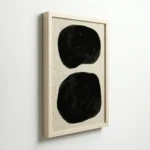 Bold Black Abstract Shapes Minimalist Modern Wall Decor - Image 6