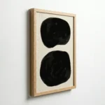 Bold Black Abstract Shapes Minimalist Modern Wall Decor - Image 7