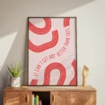Cannot Get Any Better Red Wave Canvas Print
