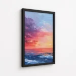 Colorful Ocean Sunset Seascape Canvas Print - Image 5