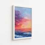 Colorful Ocean Sunset Seascape Canvas Print - Image 6