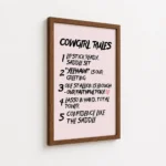 Cowgirl Rules Western Typography Quote Canvas Print - Image 7