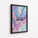 Do More What You Love Tie Dye Canvas Print - Image 5
