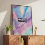 Do More What You Love Tie Dye Canvas Print - Image 2