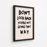 Do Not Look Back Typography Canvas Print - Image 5