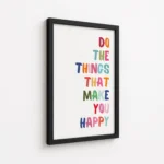 Do Things That Make You Happy Canvas Print - Image 5