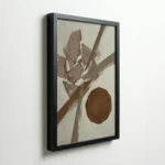 Earth Tone Abstract Shapes Minimalist Modern Canvas Wall Art - Image 5