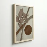 Earth Tone Abstract Shapes Minimalist Modern Canvas Wall Art - Image 6