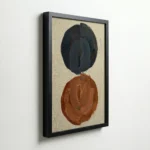 Earth Tone Circle Abstract Contemporary Artistic Wall Decor - Image 5