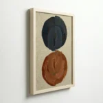 Earth Tone Circle Abstract Contemporary Artistic Wall Decor - Image 6