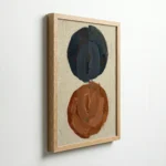 Earth Tone Circle Abstract Contemporary Artistic Wall Decor - Image 7