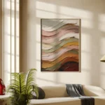 Earthy Flow – Abstract Textured Canvas Art