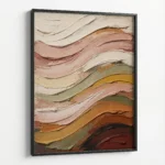 Earthy Flow – Abstract Textured Canvas Art - Image 4