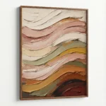 Earthy Flow – Abstract Textured Canvas Art - Image 6