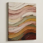 Earthy Flow – Abstract Textured Canvas Art - Image 3