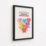 Emotions Make Us Humans Colorful Quote Canvas Print - Image 5