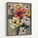 Expressive Floral Harmony –  Flower Canvas Art - Image 6