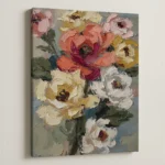 Expressive Floral Harmony –  Flower Canvas Art - Image 3