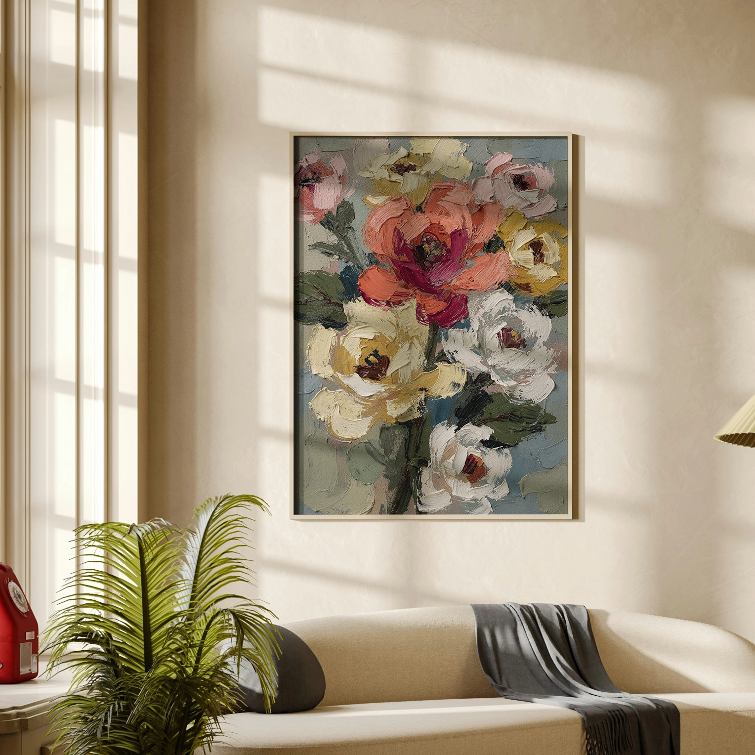 Expressive Floral Harmony Expressive Floral Harmony – Flower Canvas Art - Image 1