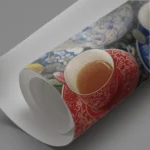 Floral Teapot Cups Lemon Garden Canvas Print - Image 3