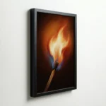 Focused Fire Energy Minimalist Vastu Canvas Wall Art for Office Success - Image 5
