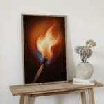 Focused Fire Energy Minimalist Vastu Canvas Wall Art for Office Success - Image 2